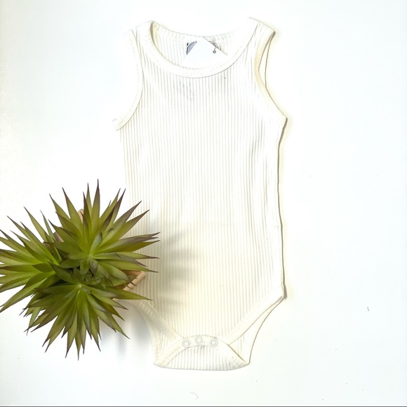 Other - Tiny Tank Onesie - Ribbed White